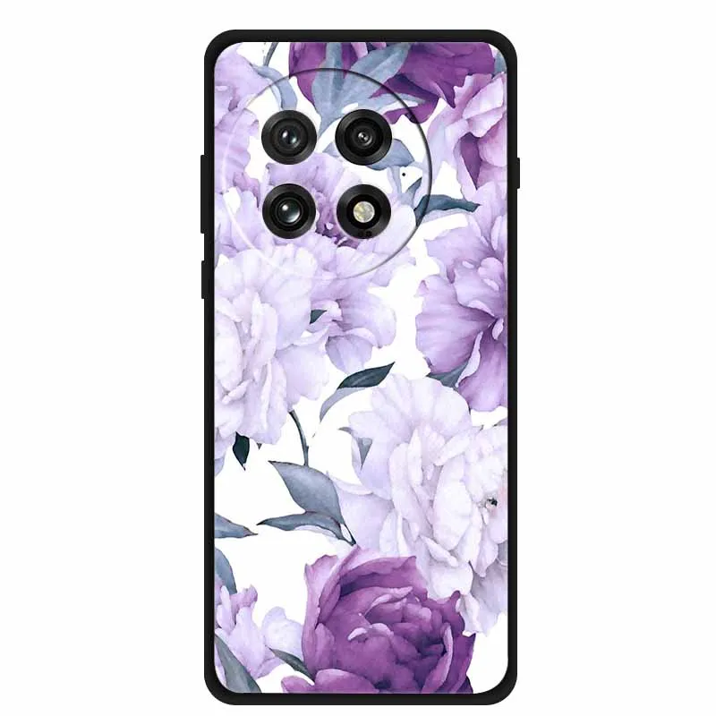 Colorful Splicing Cartoon Soft Silicone Black Cover - Fashion Protective Case
