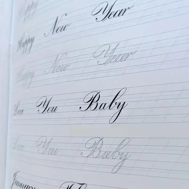 A4 Size Handwriting Practice Workbook - Enhance Calligraphy and Typography Skills
