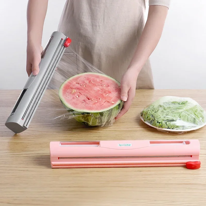 Plastic Wrap Dispenser Cling Film Dispenser Cutter Saran Wrap