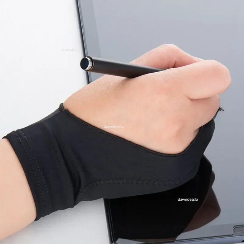 Two-Finger Anti-Touch Painting Gloves for Digital Art and Oil Painting