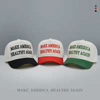 New Make America Healthy Again Letter Embroidered Baseball Cap Unisex Adjustable Outdoor Sports Visor Cap 1