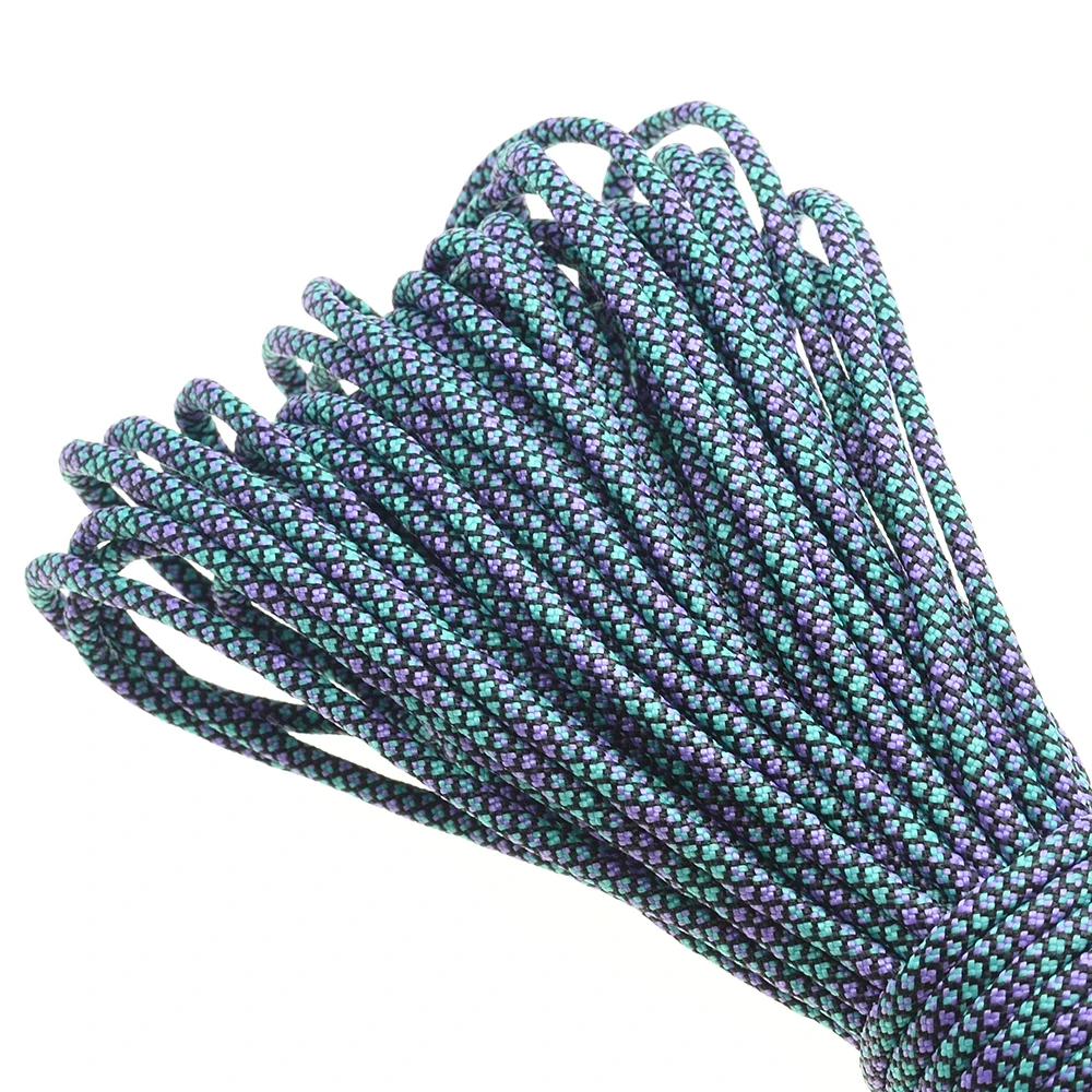 1 Stücke 100FT 550 Paracord Fallschirmschnur Lanyard Mil Spec Typ III 7 Strang Kern Für Klettern Camping Schnallen Armband – Detail 15