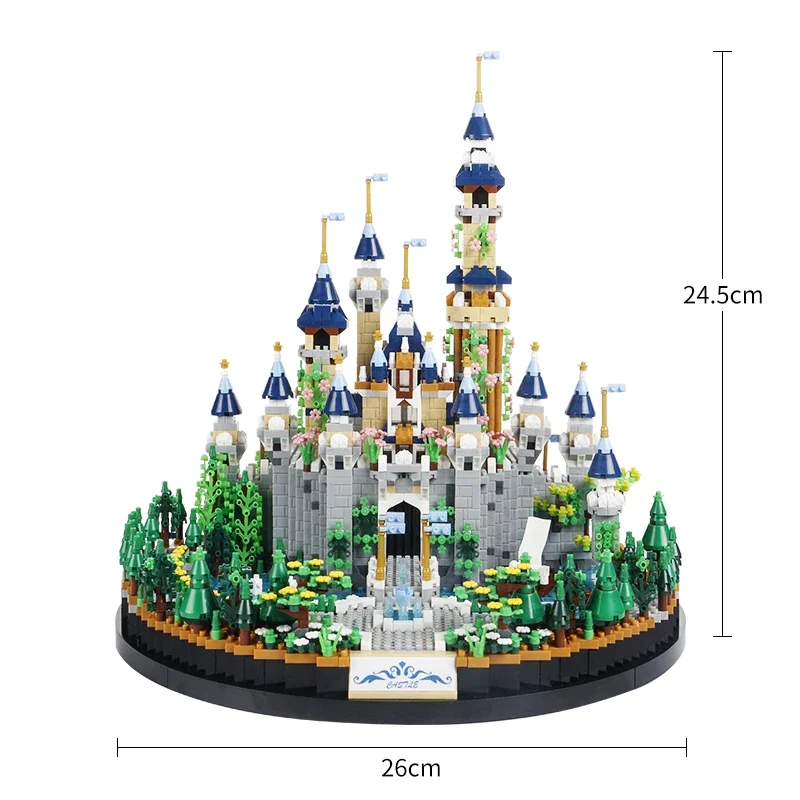 3600Pcs Building Blocks Princess Castle Mini Bricks Micro Assembling Blocks Model Set Construction Kit Birthday Gifts Toy