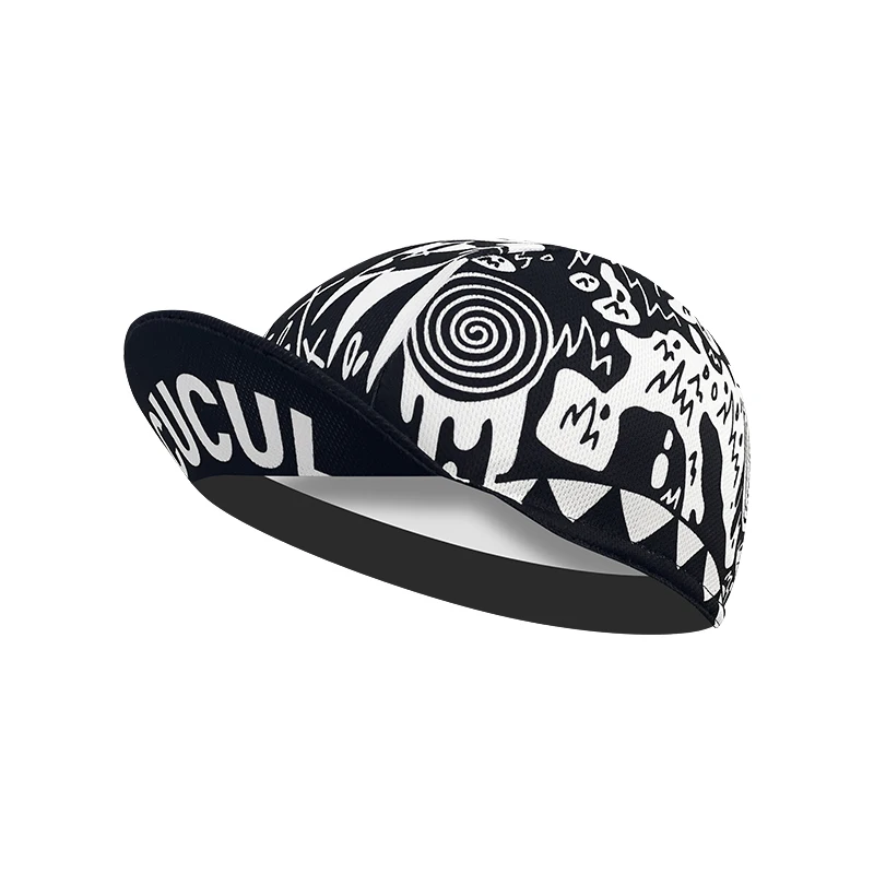Black Series Most Popular Polyester Cycling Caps Sports Quick Dry Bicycle Hat Men Women Wear Absorb Sweat Breathable 3