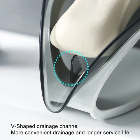 

Soap Holder Leaf Shape Bathroom Drain Soap Dish Bathroom Shower Soap Box Storage Plate Tray Bathroom Gadgets Bathroom Supplies