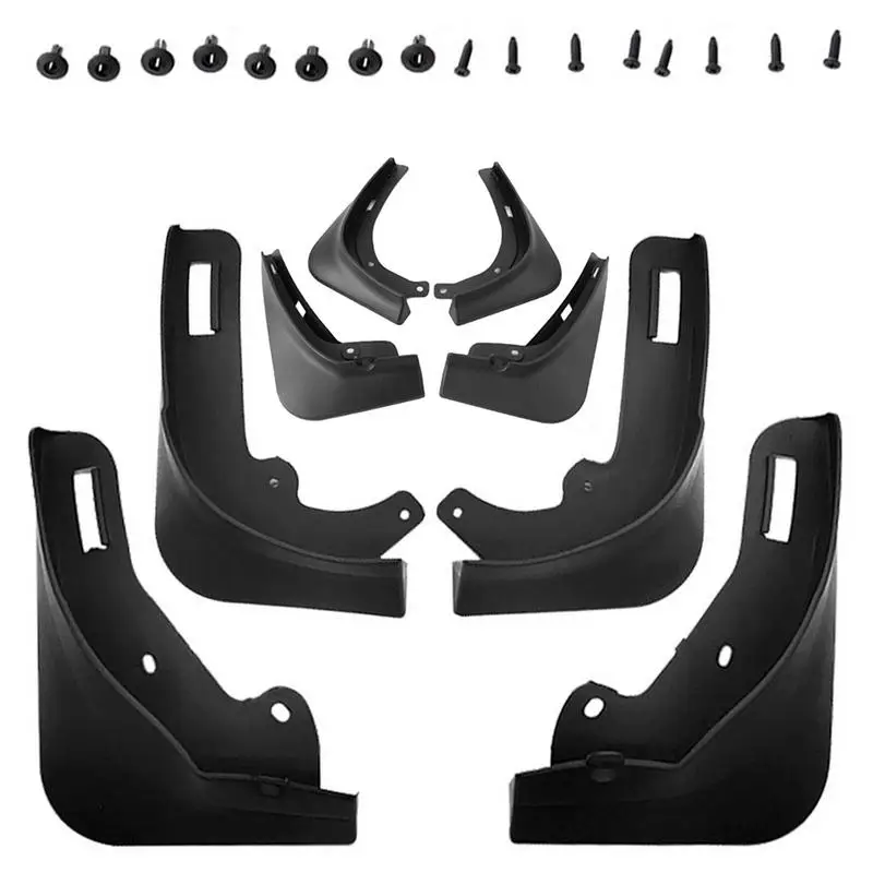 

Брызговики ForTesla Модель 3, модель Y, грязезащитные передние и задние, искусственное углеродное волокно, не требует сверления, автомобильные аксессуары 2022