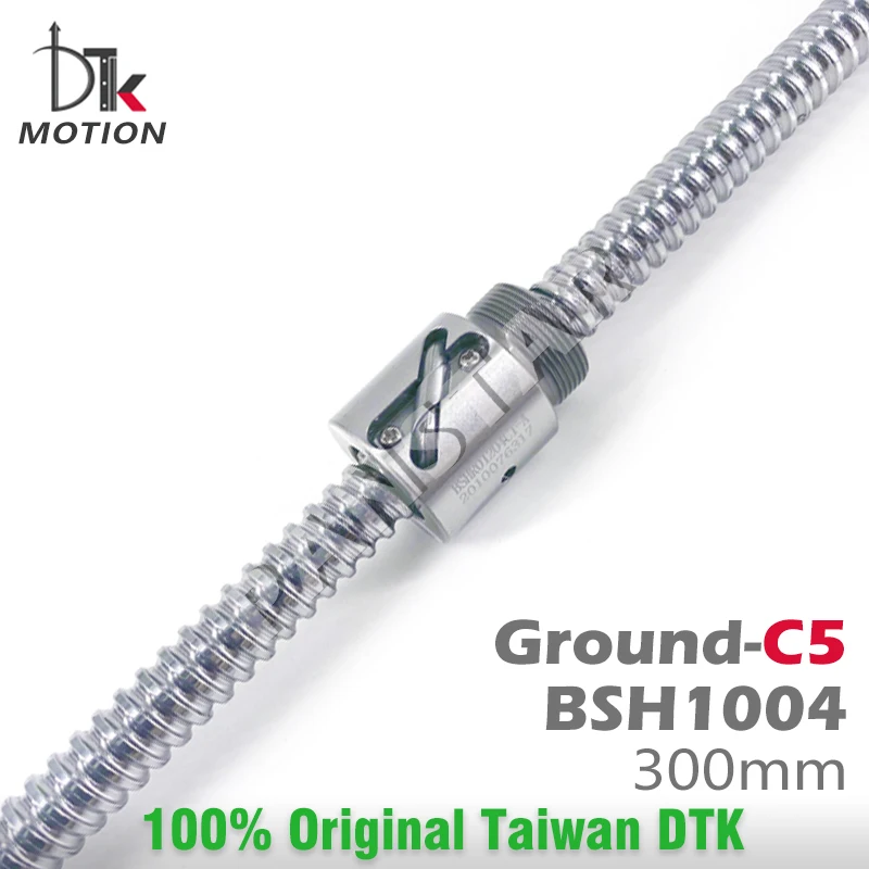 

DTK Taiwan BSH1004 Ground C5 R10 свинцовый 4 мм резьбовой вал 300 мм шариковый винт высокая точность без фланца CNC мини шариковая гайка 3D принтер
