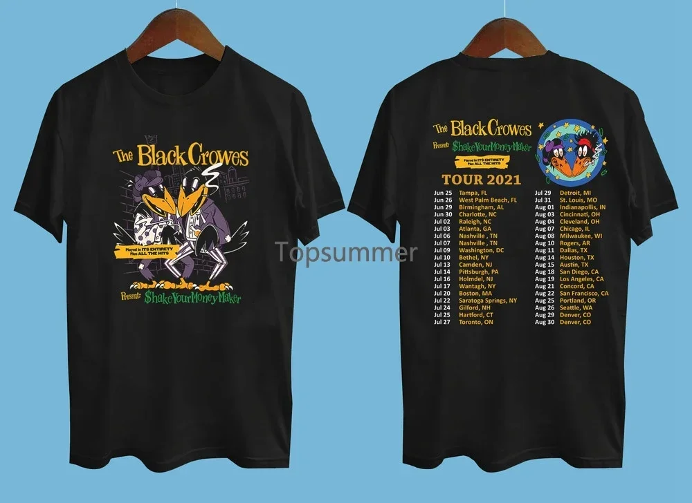 

Футболка Ah103 с изображением чёрных корон, производителя денег, 30-й юбилейный Тур 2021