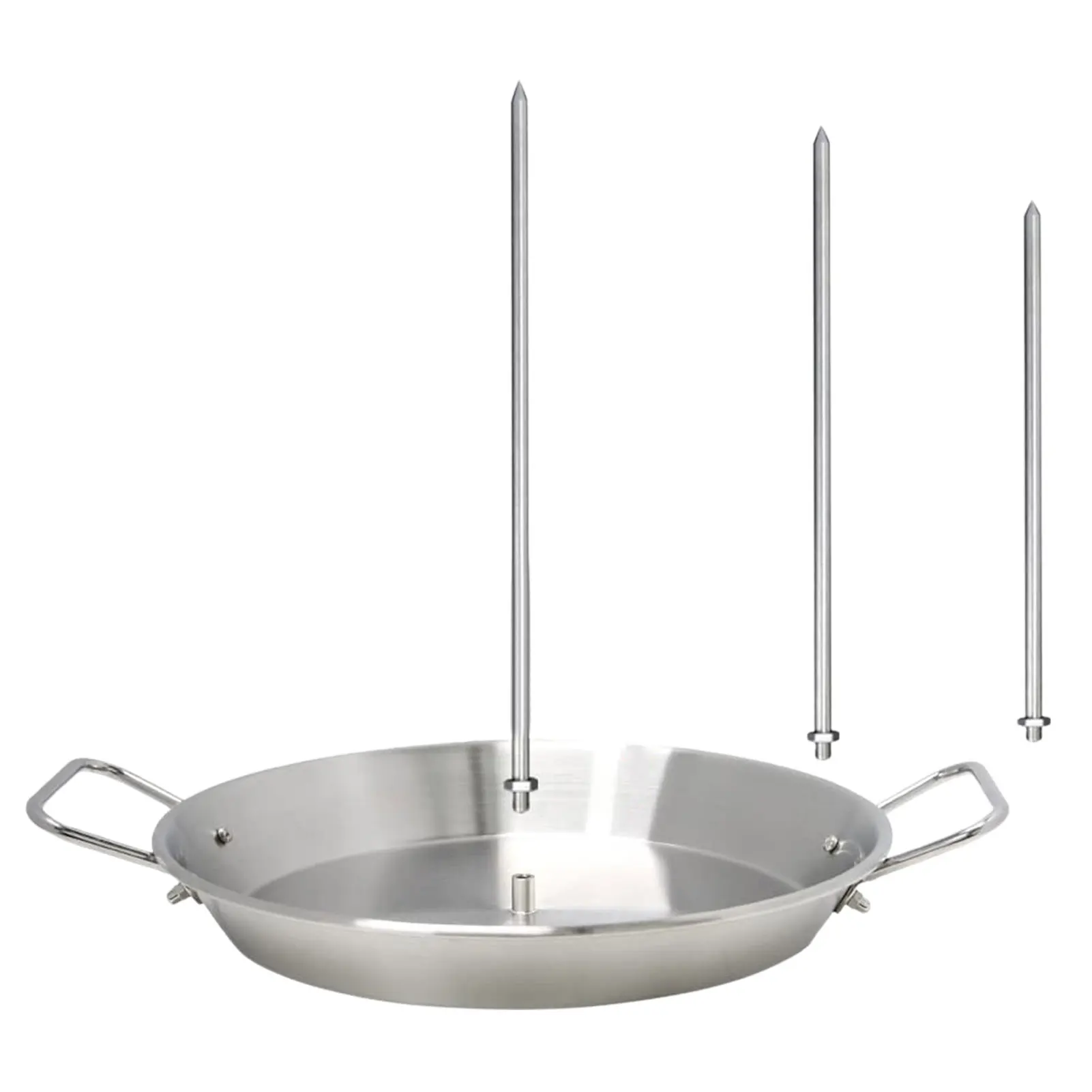 BBQ Vertical Skewer Stand Stainless Steel Grilling Stand Rack-Removable Brazilian Barbecue Skewer Stainless Steel Meat
