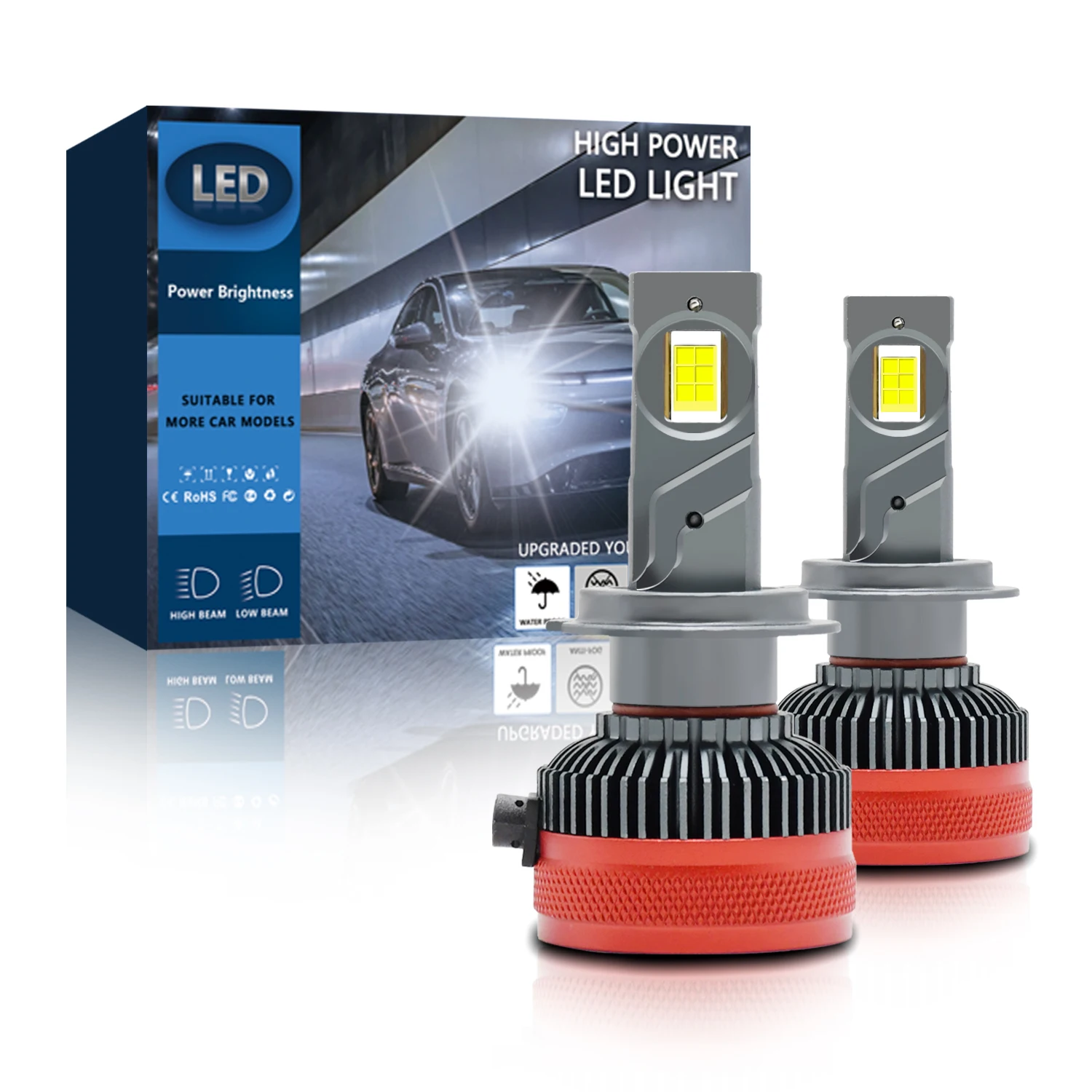 High Power Car LED HeadlightLamp 800W LED Bulb Canbus 7535 Chip 12v 24v Canbus