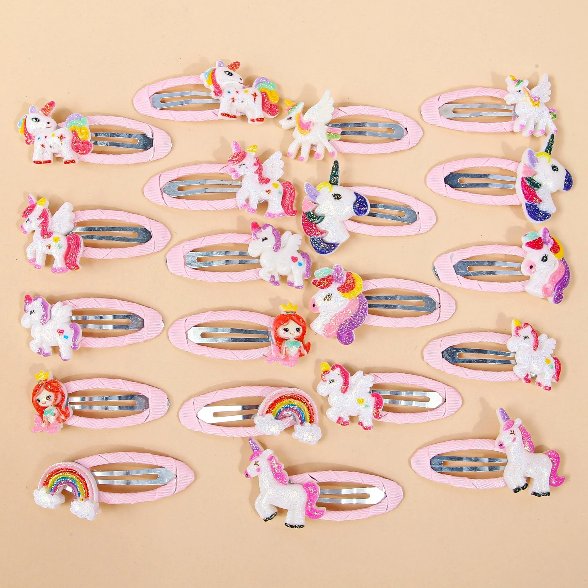 10/20 Stück süße Einhorn Haarspangen Kinder Mädchen Haarspangen Haarspangen Clips Einhorn BB Clips Mädchen Kinder Kinder Haarschmuck – Detail 4