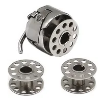 Bobbin Case + 2 Metal Bobbins for Brother, Janome, Singer Household Sewing Machines – Sewing Accessories & Tools