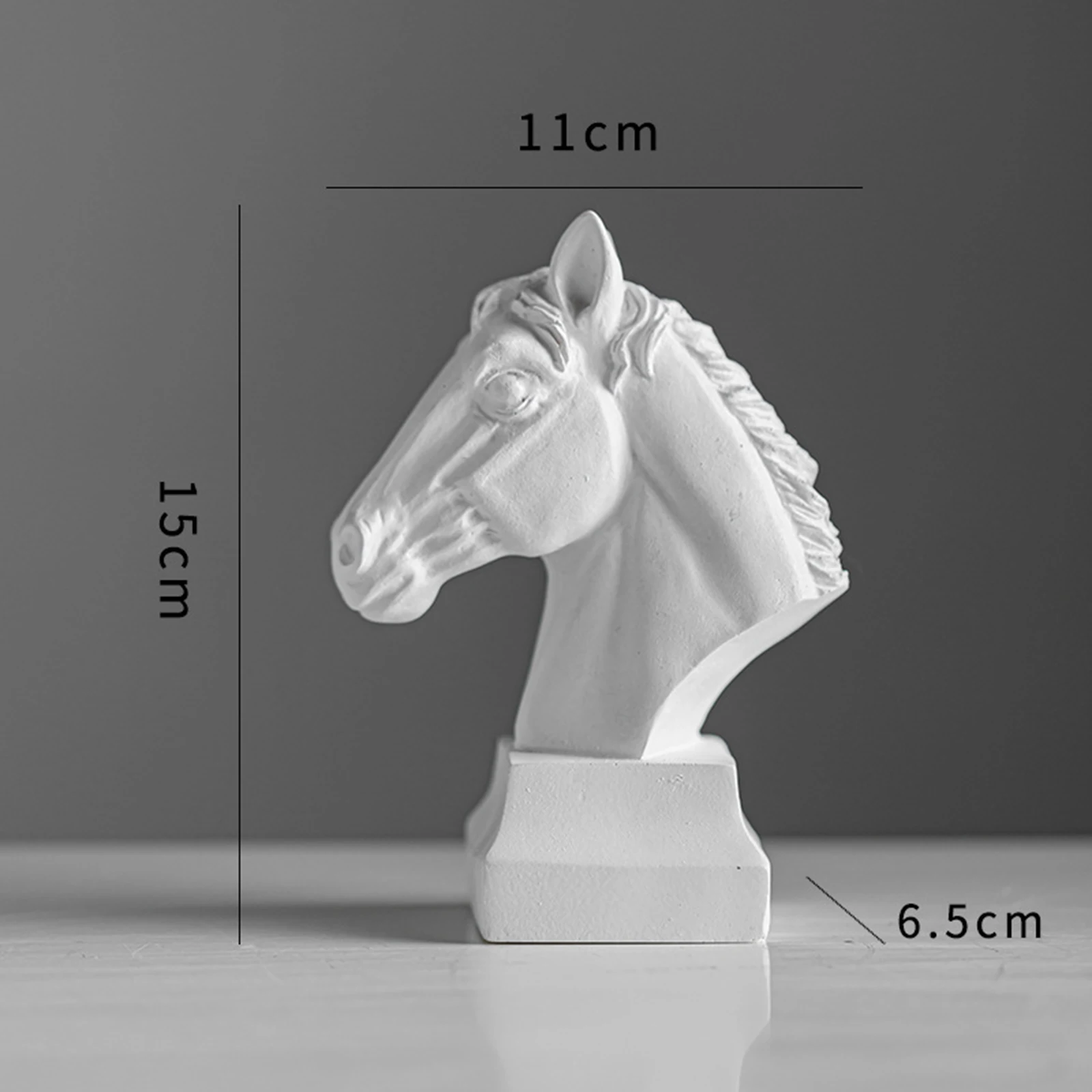 말 머리 조각상 장식 송진 피규어, 3D 말 조각 아트워크, 탁상 장식, 집 장식, 생일 선물