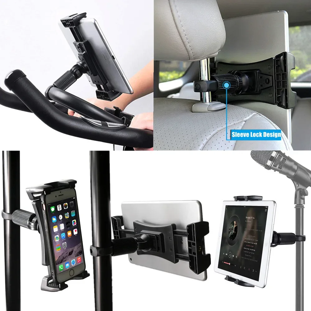 Bicicleta Titular Tablet Telefone do Carro da Bicicleta Tablet Montar para Ginásio Interior Exercício para Ipad ar Pro Mini Xiaomi Huawei 4.5 a 13 Tabs Tabs Tabs - Imagem 2