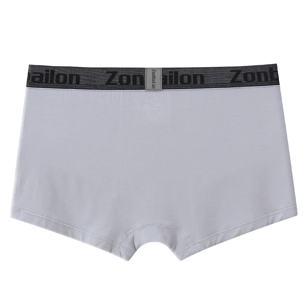 Male Panties Soft Solid Color Man Boxershorts High Quality Bamboo Fiber Men's Boxer Shorts 3 PCS