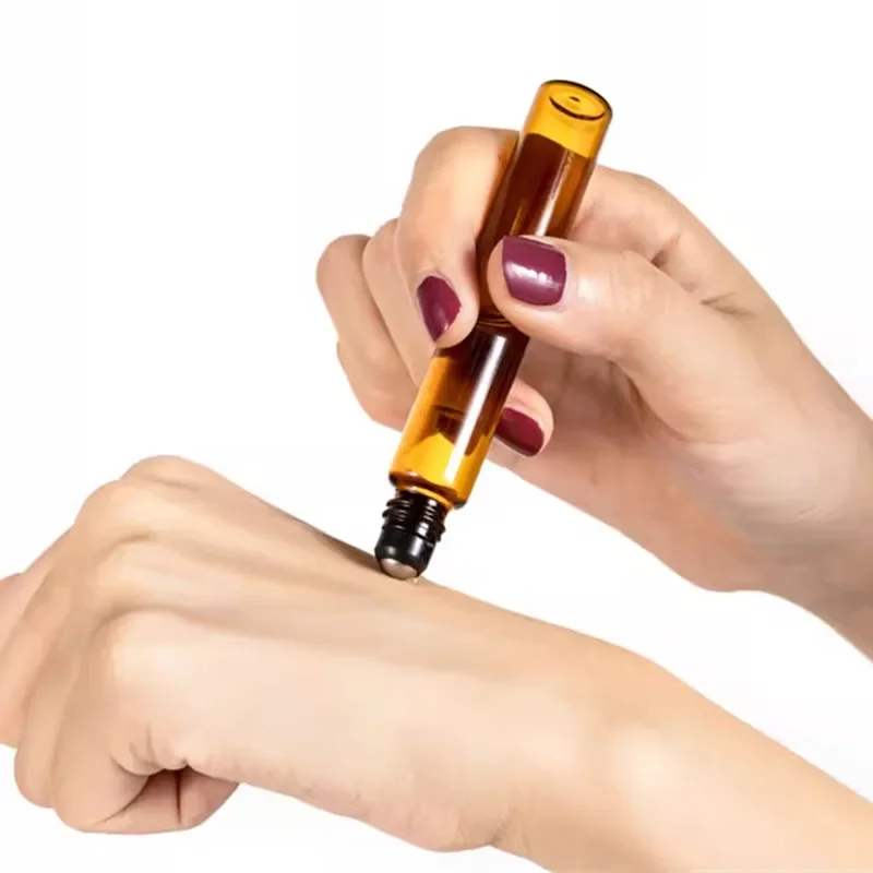 6 Bottiglie Roller In Vetro Da 10 Ml Colore Sfumato – Confezione Con Apribottiglie E Contagocce, Per Oli Essenziali E Profumi - 4