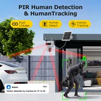 LS VISION 12MP 60X Zoom optique caméra de sécurité solaire extérieure 4G/WiFi double écran conversation bidirectionnelle suivi automatique caméra de vidéosurveillance Ubox App 3