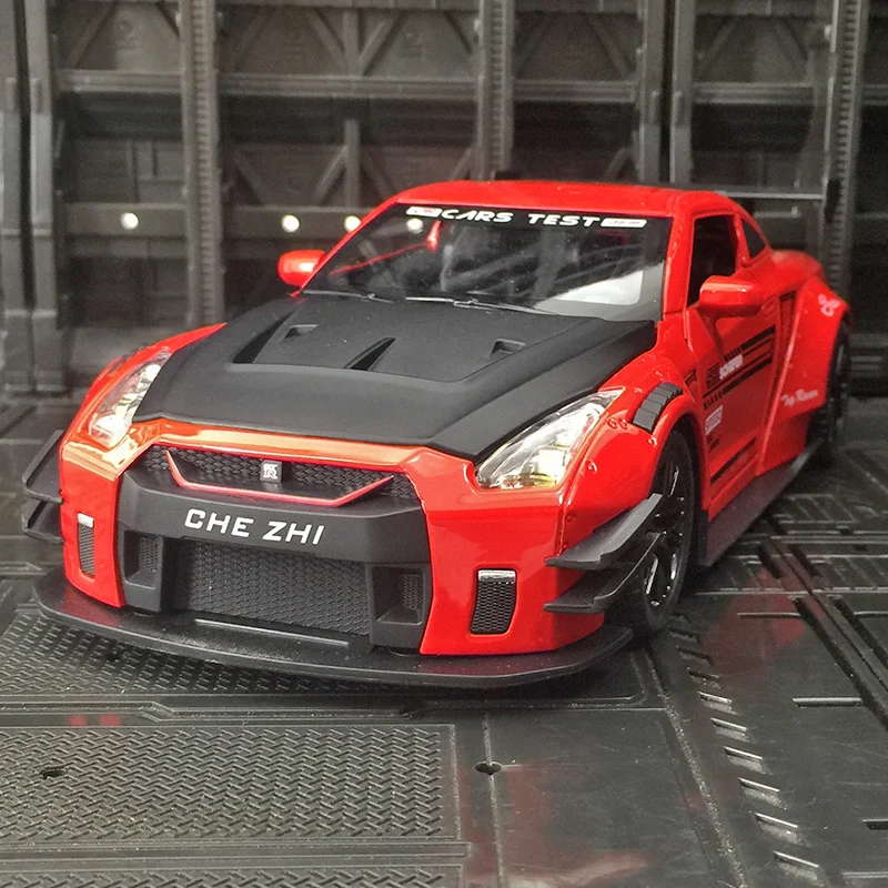 Die-Cast Sports Car Model, Alloy Vehicle With Sound And