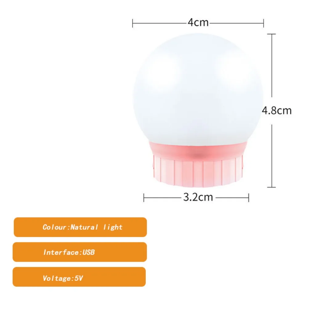 USB 5V Makeup Mirror LED Light Bulbs Vanity Lights Dimmable Bathroom Dressing Table Lighting LED Vanity Light for Mirror