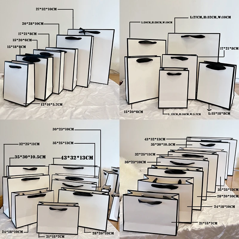 10 Pcs Custom Logo Paper Gifts Bag For Small Business Jewelry Personization Packages Wedding Favors Valentines Day Gifts Bags