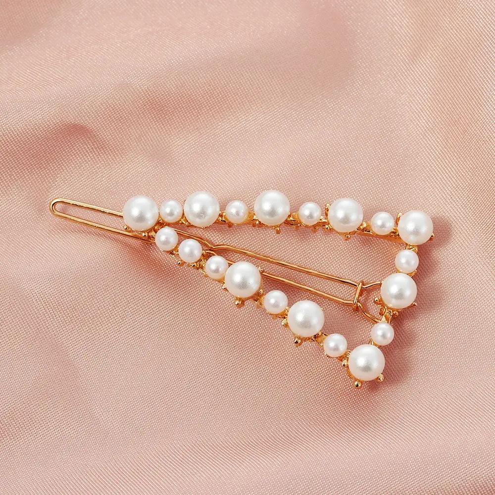 Sweet White Pearl Hair Bows With Hair Clips For Baby Girls Kids Layers Bling Rhinestones Center Bows Hairpins Hair Accessories cute baby accessories Baby Accessories