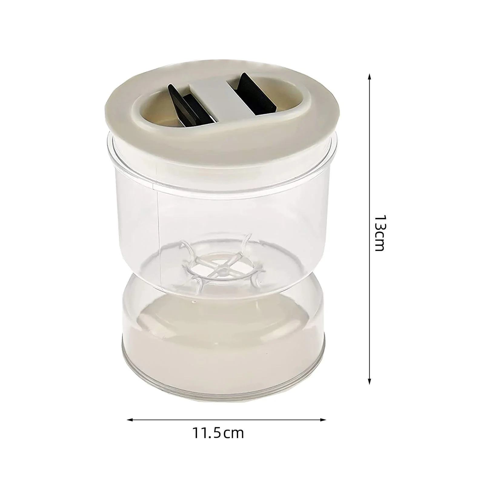Hourglass Jar Pickle Can Wet and Dry Separator Food Storage Container Kitchen Fermentation Kit with Strainer Flip Airtight Lid 6