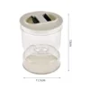 Hourglass Jar Pickle Can Wet and Dry Separator Food Storage Container Kitchen Fermentation Kit with Strainer Flip Airtight Lid 6