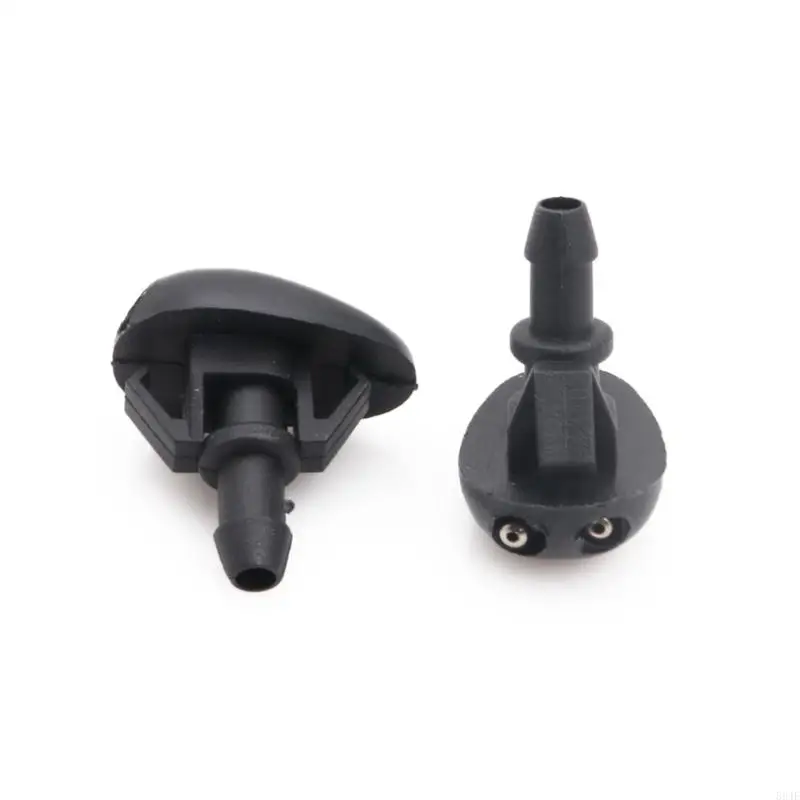 2 Pcs Car Windshield Washer Sprayer Nozzle Dual Holes For Nissan 594E