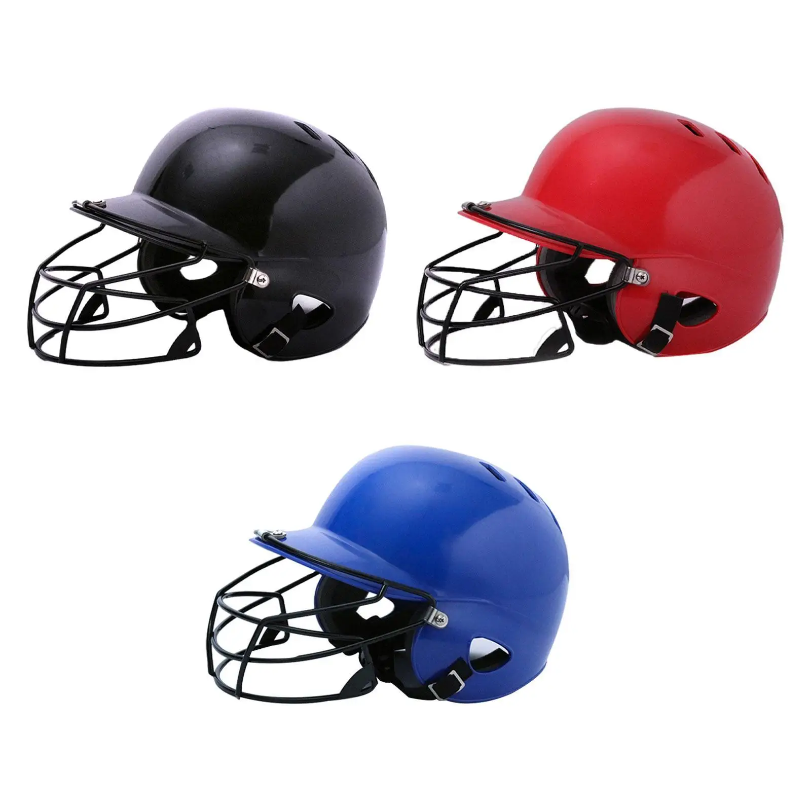 Baseball Batting Helmet Breathable Ventilation Holes Double Ear Shock Absorbing Guard for Game Outdoors Tournament Match Sports