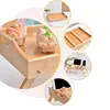 Breakfast Tray For Bed Wood Breakfast Tray With Foldable Legs Versatile Design Small Dining Table For Bed Counter Narrow Cabinet 3