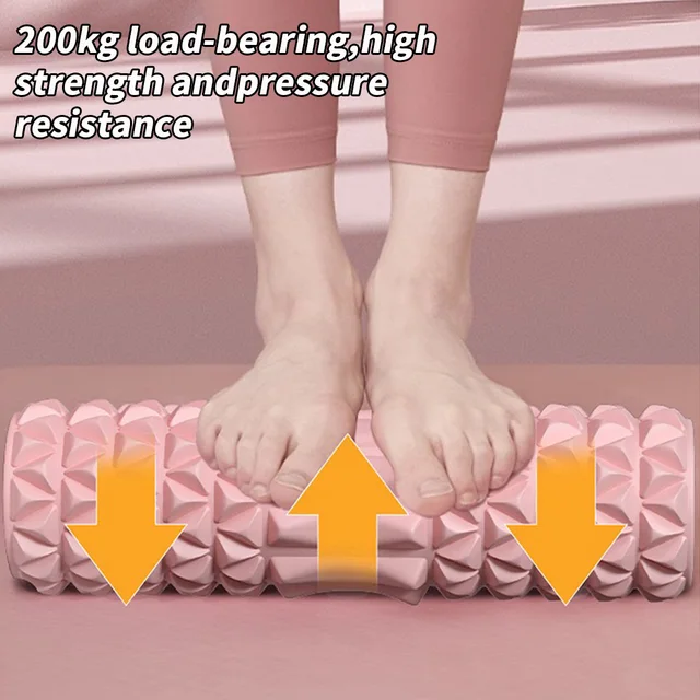 1 piece - super load-bearing massage roller foam axis yoga column massage stick - suitable for home exercise and muscle relaxati 2