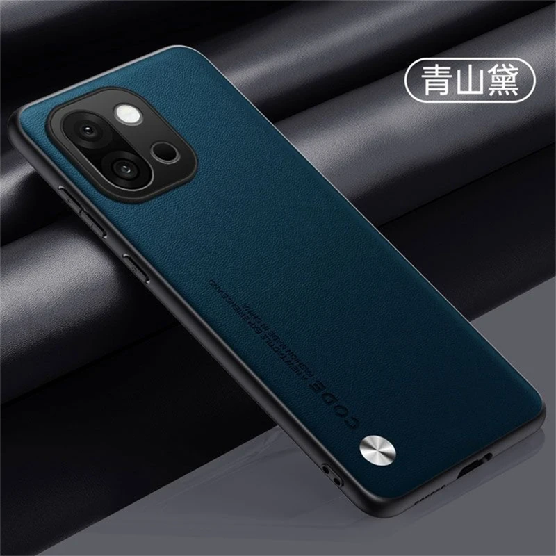 Enhanced Product Title:  
Premium Plain Leather Silicone Case with Camera Protection - Shockproof Hard Bumper