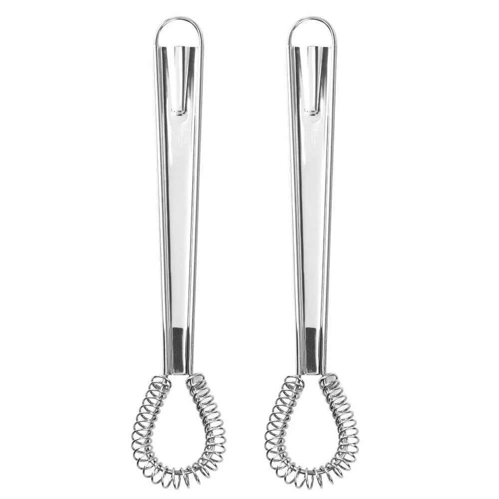 Stainless Steel Spring Manual Whisk Egg Beater Handheld Mini Kitchen Eggs Mixer egg beater balloon wire whisk wire whisk ball whisk
