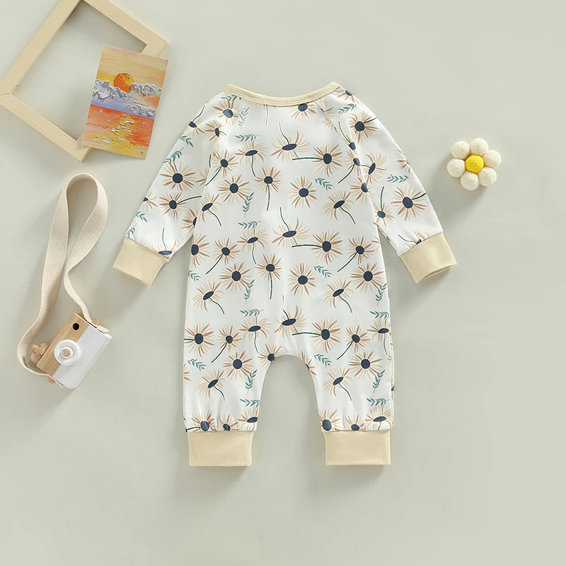 

Baby Boys Girls Long Sleeve Western Style Romper Zip Up Bodysuit Jumpsuit Coming Home Outfits