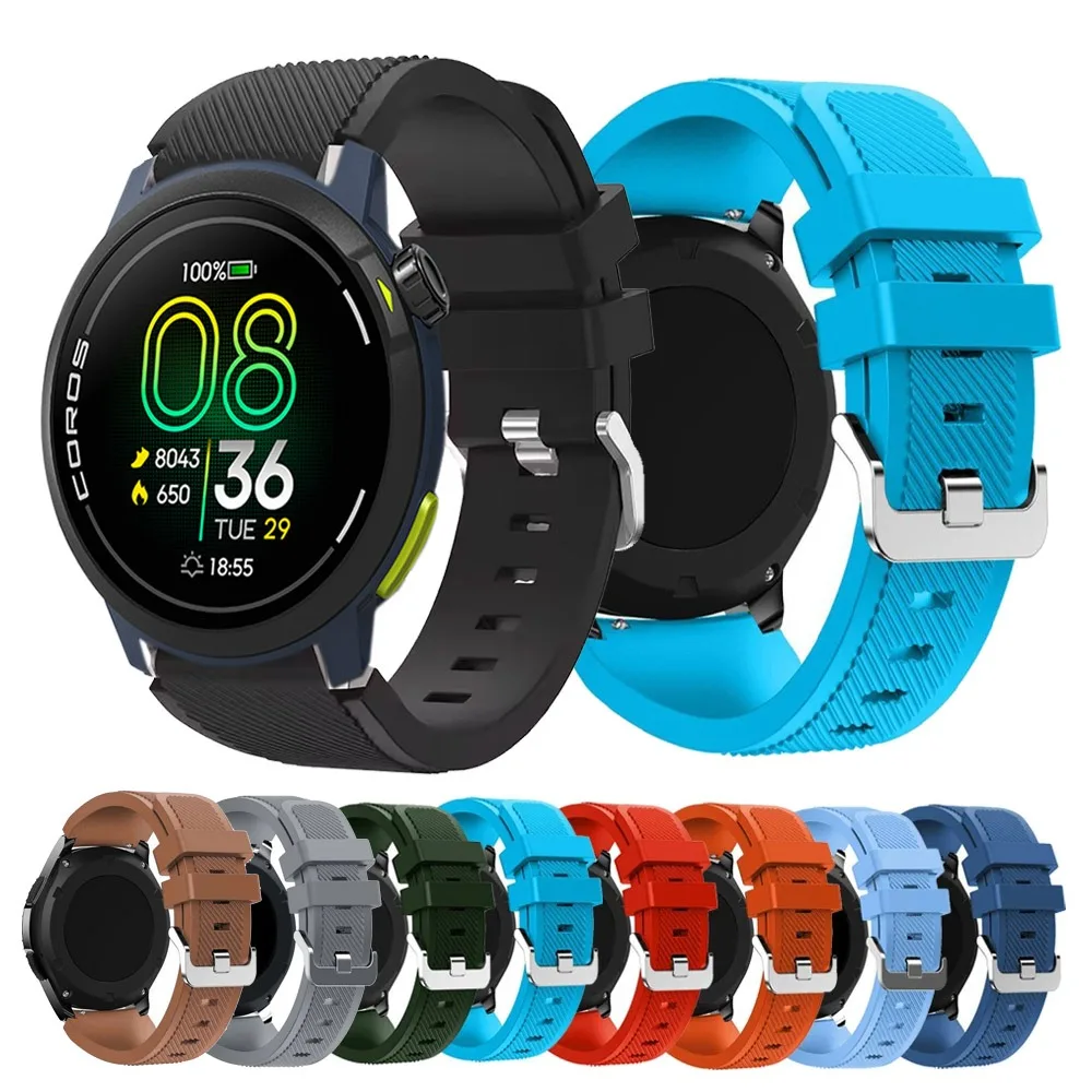 22mm Sports Silicone Strap - Comfortable and Durable Sports Band