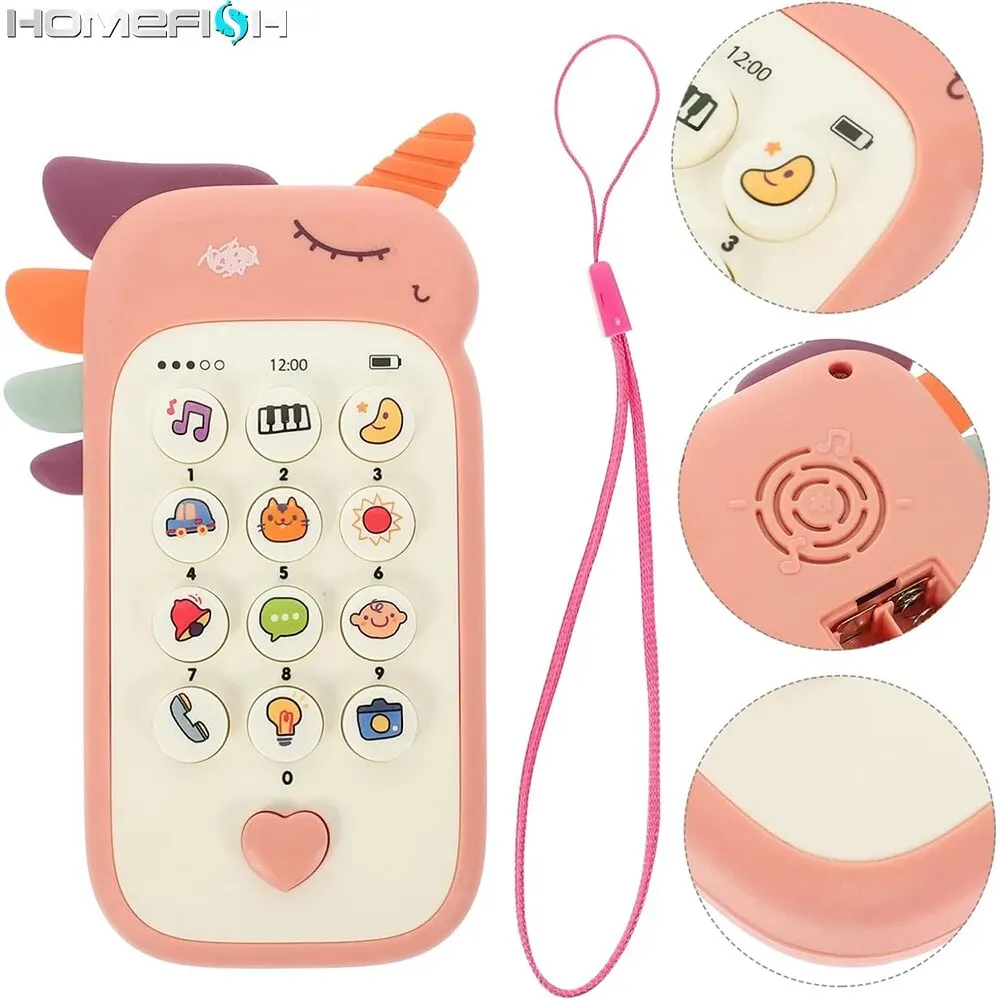 Phone Toy Baby Telephone Music Toy Sound Machine Kids Infant Early Educational Mobile Phone Gift