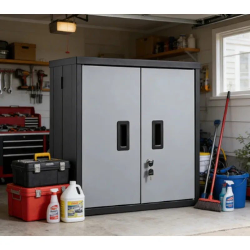 접이식 벽장 금속 사물함 조절 가능한 선반 포함 가정용 차고 및 작은 공간 정리용