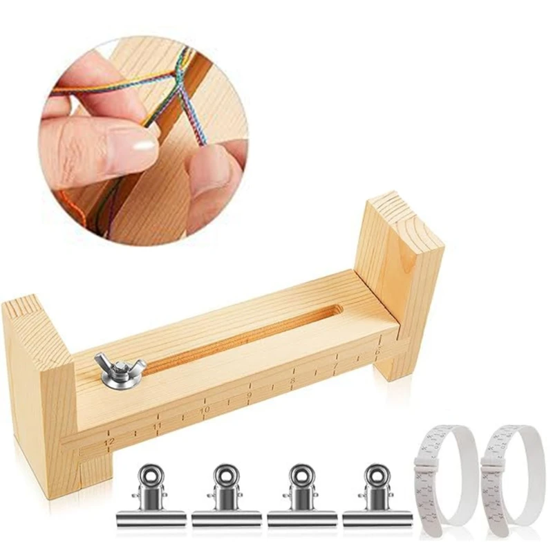 

Paracord Jig Braiding and Knitting Wooden Frame for DIY Jewelry Bracelet Maker