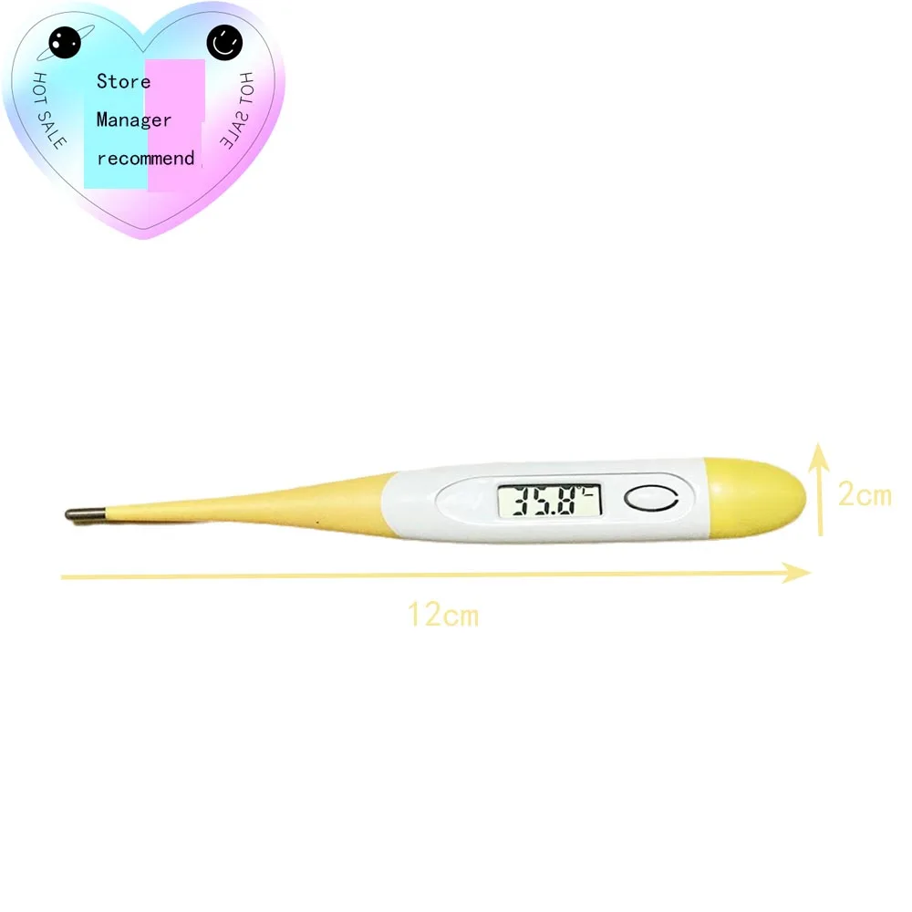 Animal Thermometer 1PC Professional LED Digital Pet Dog Cat Electronic Thermometer Pet Medical Equipment Tools Safe Wet Dry Veterinary Thermometer