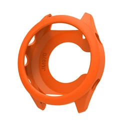 Durable Silicone Protective Case with Anti - Scratch Screen Protector - Forerunner 970 (Orange)
