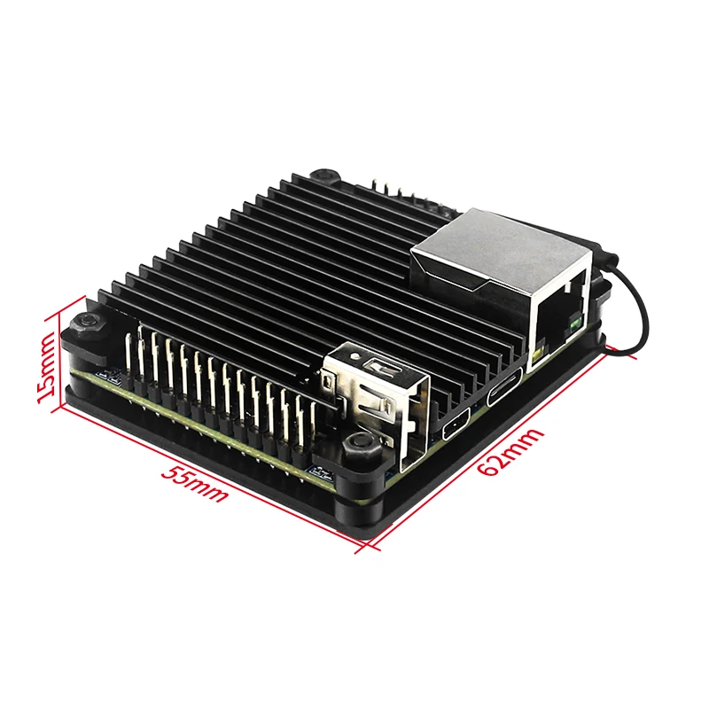 Orange Pi Zero 2 Aluminum Alloy Case Armored Shell Passive Heat Dissipation Prot