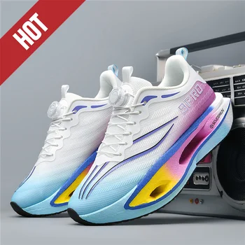 Men Running Shoes Casual Professional Marathon Sports Breathable Lightweight Women Comfortable Athletic Sneakers Carbon Plate