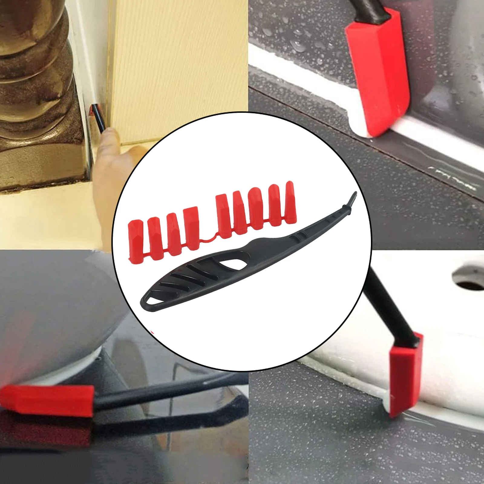 1PC Glass Glue Angle Scraper Plastic Sealant Spreader Tile Joint Repair Tool Applicator Set Corner Cleaning Caulking Tools 3