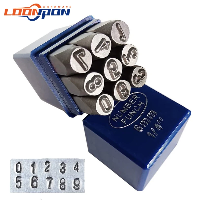 Metal Stamping kit Steel Die Number Letter Alphabet Stamps Tools puncher set alphabet number stamp set leather letter punch leather craft stamps Punch Tool for Gold Silver Leather Jewelry