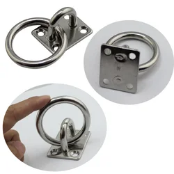 316 Stainless Steel Marine Eye Plate With Ring Hook Tension Device Shading Net Tarpaulin Lashing Tie Down Boat Yacht
