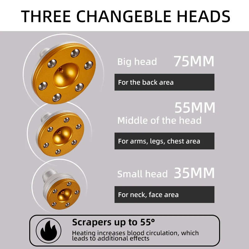 Gua sha Skin scraping lymphatic drainage Anti-Cellulite Therapy Massager for Body Guasha Scraping Fat Burning Slimming LESEN ver - Image 4