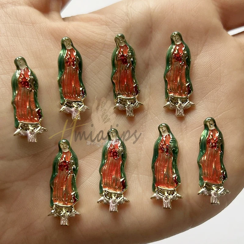 Santa Muerte Nail Art Charms 3D Rhinestones, Gems, And Acrylic Decorations  For Nail Jewelry From Men04, $12.11