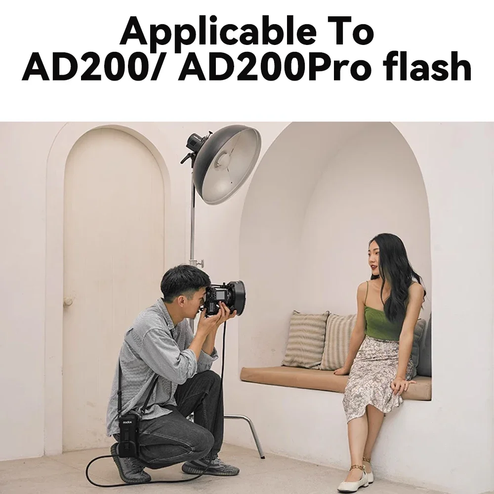 Flash Protective Case 1/2PCS Godox CB-57 Portable Carry Bag with Adjustable Shoulder Strap for Godox AD200/ AD200Pro Flash