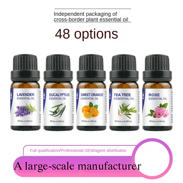 6 Üvegcsomag -Aromaterápia Illóolaj -Készlet Levendula Rózsa Növényi Masszázs Aromaterápia 10 Ml - Image 3