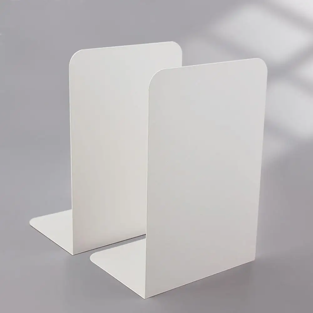 L-Shaped Durable Metal Desktop Organizer and Book Stand